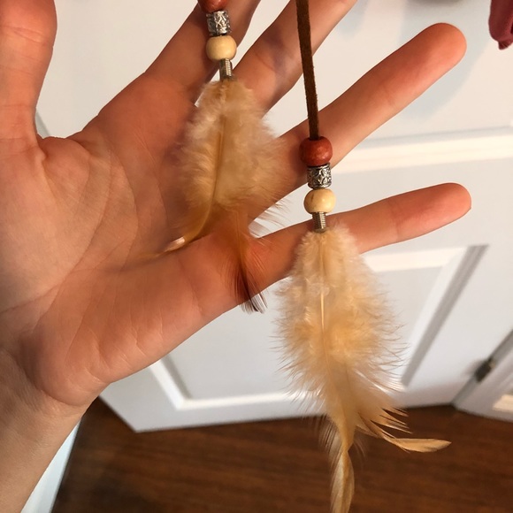 Papaya Peasant Top with Feather Tie Detail - Picture 3 of 7